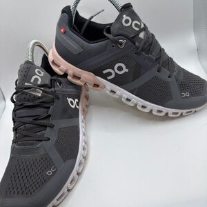 On Running Women's Charcoal and Blush Athletic Shoes